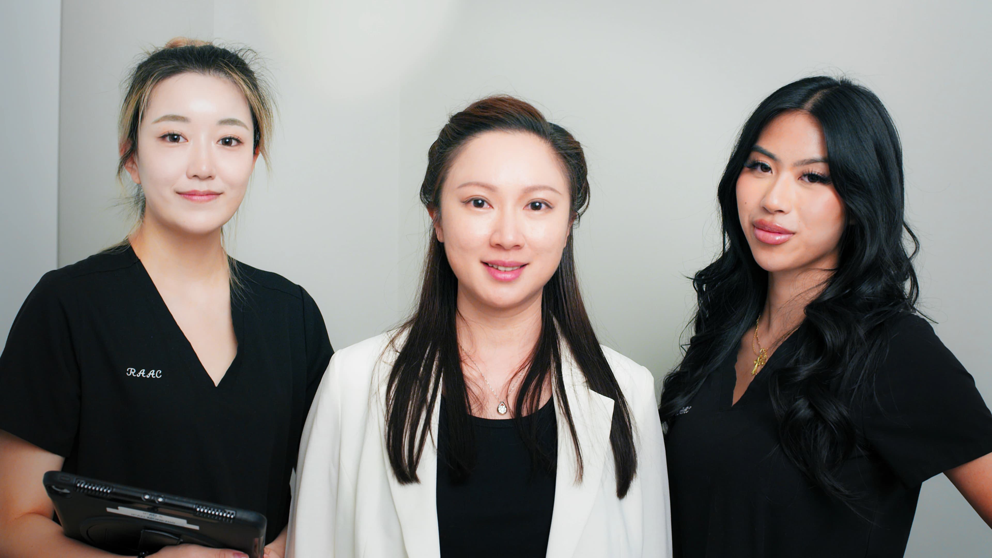 RAAC medical aesthetics team with Serena