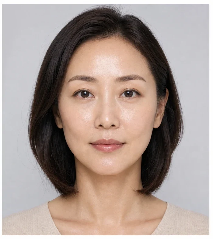 Cheek volume AFTER